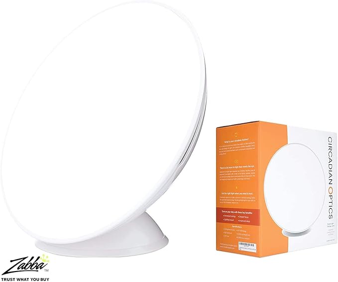 Circadian Optics Lampu Light Therapy Lamp | As Seen On Shark Tank | 10,000 Lux Full Spectrum UV-Free Light | Boost Mood, Improve Sleep, Increase Energy & Enhance Focus