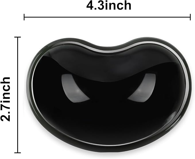 Ergonomic Gel Wrist Rest Pad for Mouse, Computer Mouse Wrist Support for Arm Pain Relief, Heart-Shaped Cute Hand Wrist Cushion for Home and Office Working Gaming Anti-Fatigu