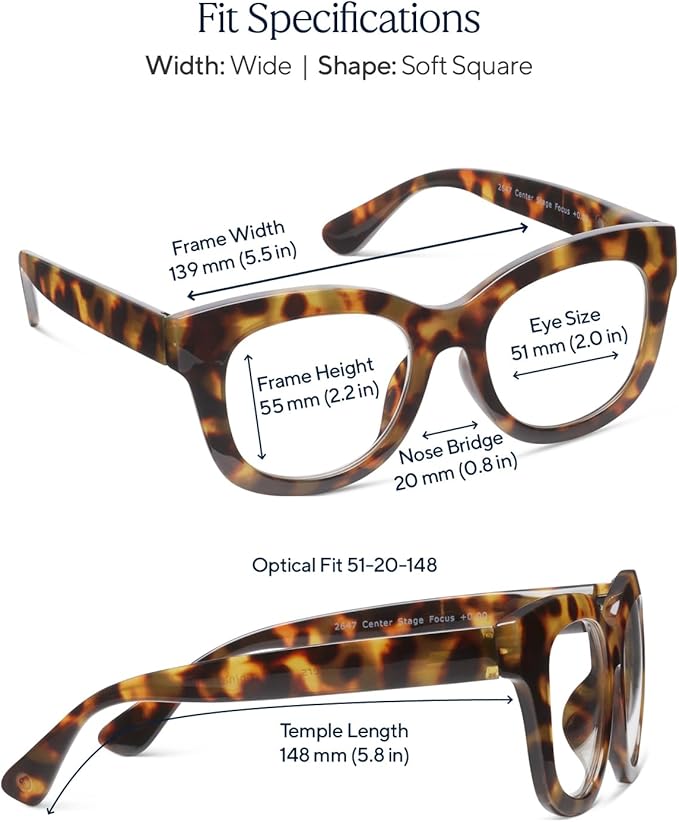 Peepers by PeeperSpecs Oprah's Favorite Center Stage Women's Oversized Blue Light Blocking Reading Glasses