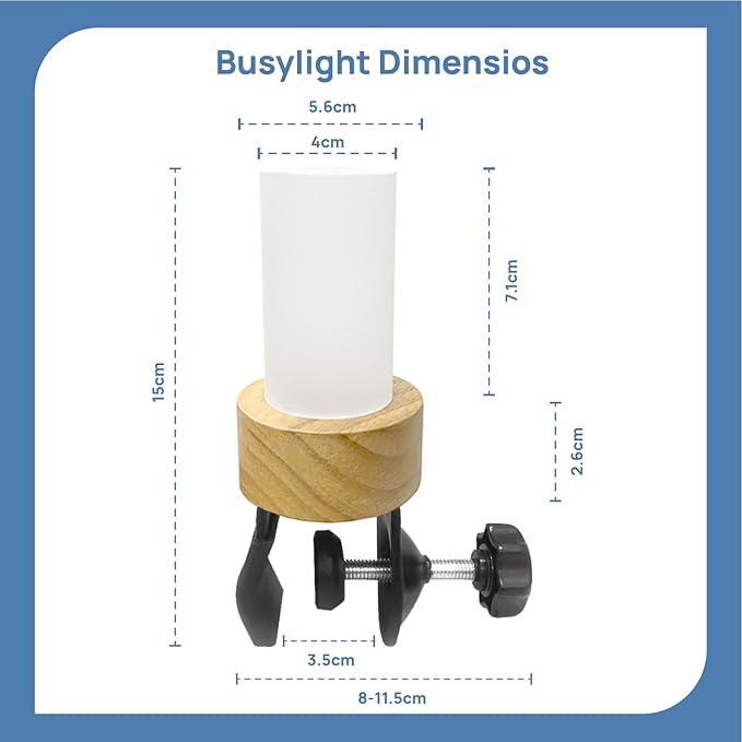 Clip Busy Light Standard for The Office / 59 inch USB Cable Busy Light Indicator – Workspace Distractions and Boosts Productivity/Do not Disturb Light - Free Busy Light