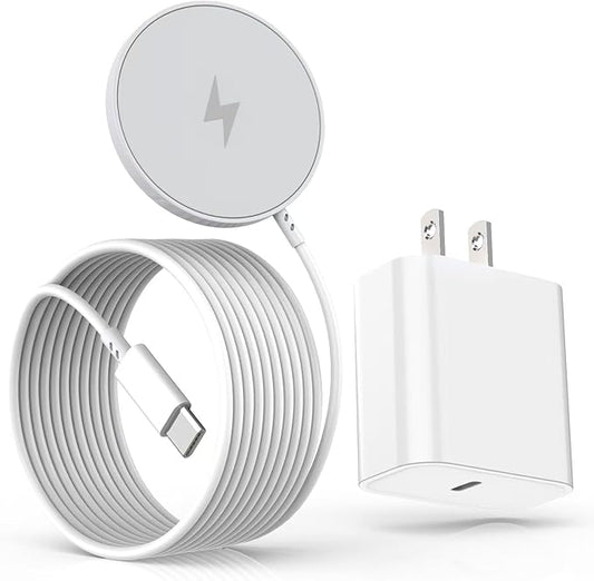 Magnetic iPhone Wireless Charger,10FT Fast Charging Apple Mag Safe Charger Wireless Charging Pad for iPhone 16 Pro Max/16 Plus/15 Pro Max/15 Plus/14/13/12/11/AirPods 4/3/Pro2 Phone Mag safe Charge Pad