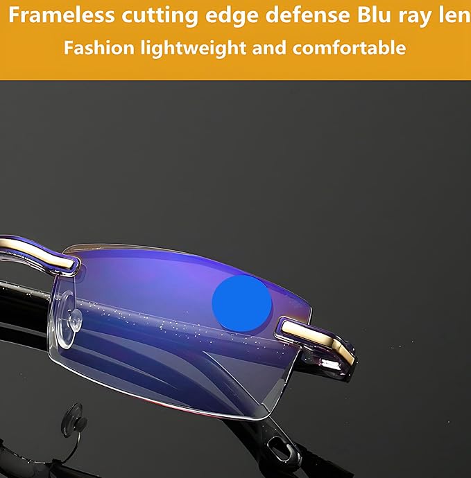 Aimery Blue Light Blocking Glasses for Men & Women,No Blue Vision Glasses - Gaming,Computer glasses Men, 99.9% Bluelight Protection & Anti Eyestrain,Auto Zoom & travel case