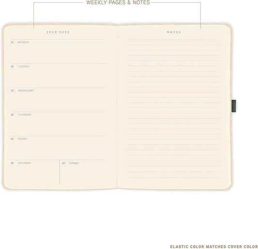 Graphique 2026 Apollo Business Planner | 18 Month Organizer, July 2025 - Dec. 2026 | Weekly & Monthly Spreads | To-Do List & Note Pages | Pen Loop | Vegan Leather | Red | 6” x 8”