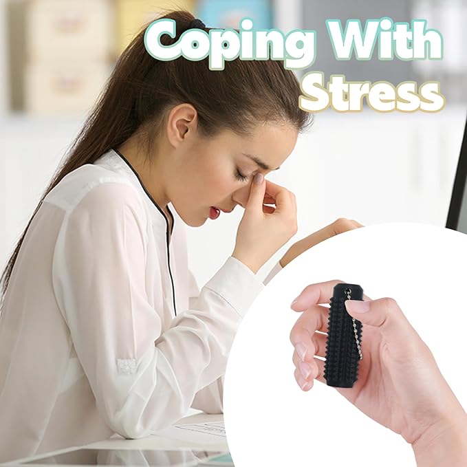 Little Ouchies Fidget Toys,Pain Stim Fidget Toy Reduce Stress for Adults,Anxiety Relief Pain Stim,Spiky Fidget Keychain for Anxiety and Stress Reduction,Novelty Gifts for Friends(2PCS/Rainbow)