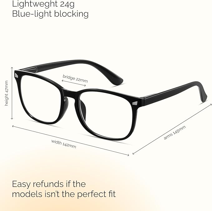 CCVOO Reading Glasses for Women/Men, Eyeglasses, Blue Light Readers for Women/Men, Computer Eye Glasses, Cheaters