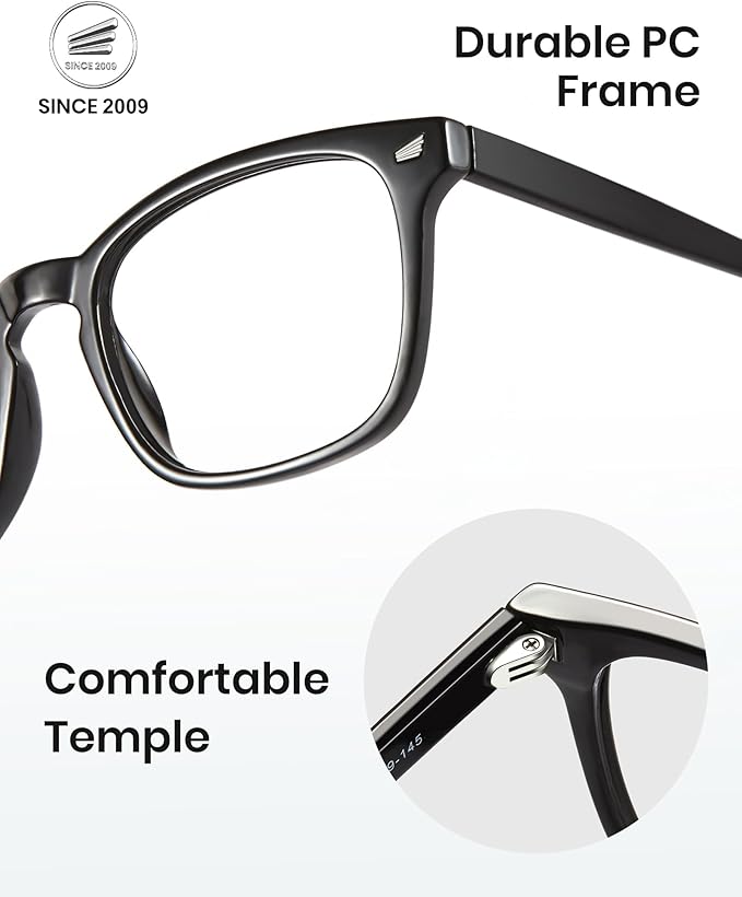 Cyxus Blue Light Glasses for Men Women Reduce Eye Strain UV Blocking for Computer Screen 8082