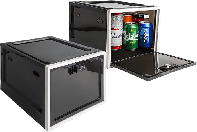 2 Pack Medicine Box with Combination Lock,Lock box for Medication Safe Storage Cabinet, Large Lockable Locker Container for Food,Snacks,Phone Jail,Toys,Marker Organizer,School Lockers Shelf