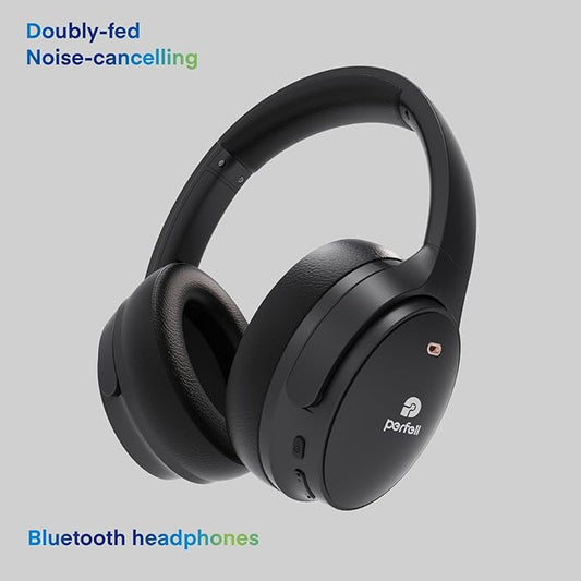 M3 Hybrid Active Noise Cancelling Headphones, Wireless Over Ear Bluetooth Headset, 30H Playback Time, High-Resolution Audio, Bass, Memory Foam Earplug, Suitable for Home Office Travel
