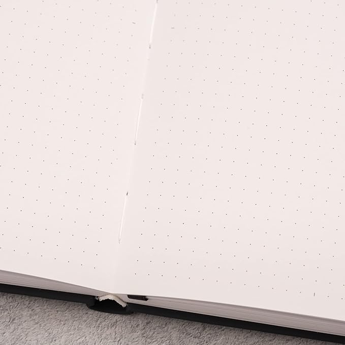 Yop & Tom Bullet Dotted Journal (A5) - Hummingbird - Dot Grid Notebook With Extra Thick Paper (160 GSM) - Charcoal