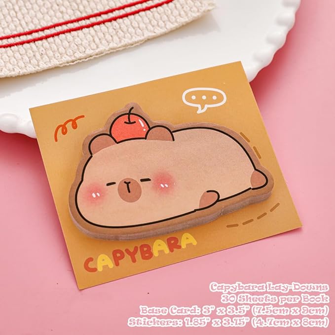 6 Pads Cute Fun Animal Reusable Sticky Notes for Students Teachers Bible