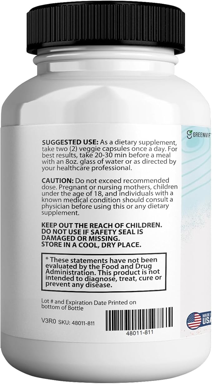 Leptozan Max, 800mg Horseradish Tree Moringa Supplement, 60 Veggie Capsules, 30 Day Supply (2)