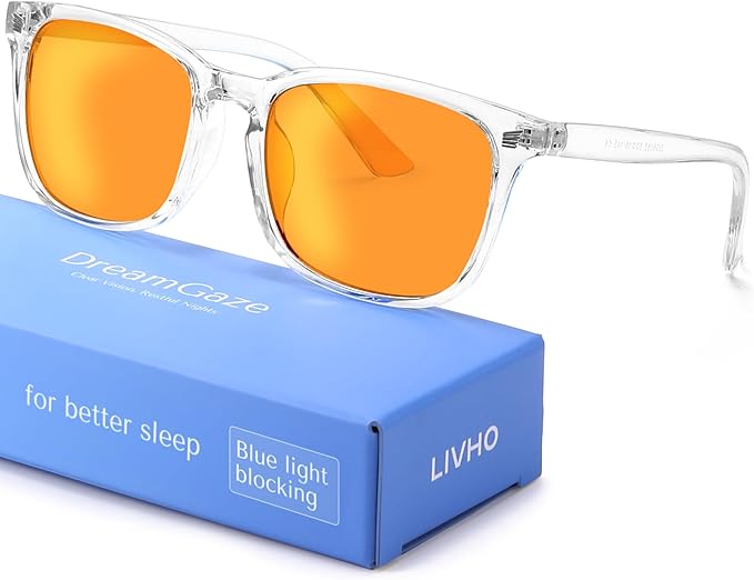 DreamGaze 99.9% Blue Light Blocking Glasses for Better Sleep - Anti Blue Light Glasses Men - Premium Computer Gaming Glasses