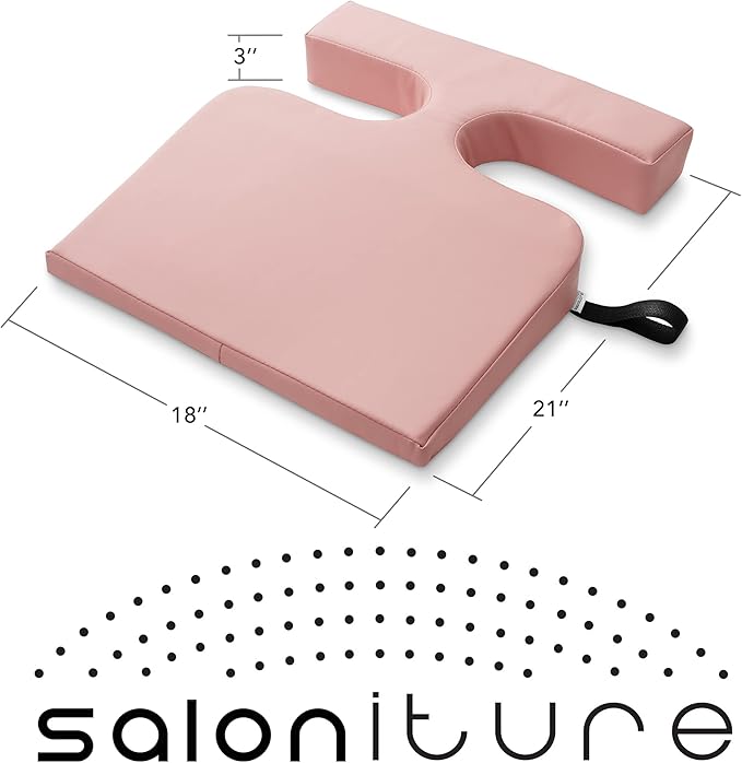 Saloniture Women's Comfort Cushion - Massage Table Wedge Bolster Pillow, Pink