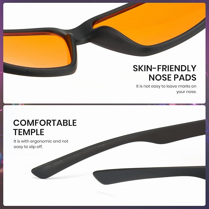 Cyxus Gaming Glasses for Men Women Blue Light Glasses for Computer Screen Reduce Eye Strain Sleep Better 8303