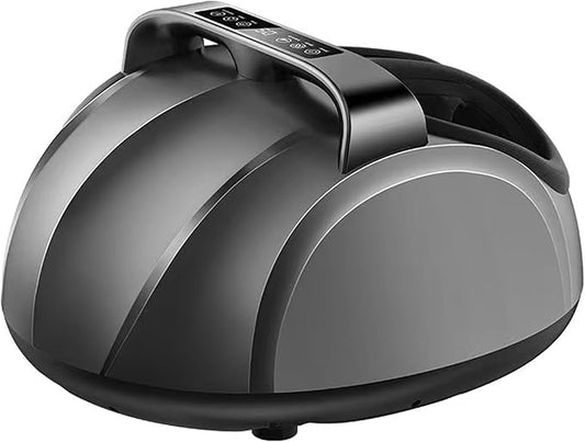 Electric Foot Massager Machine with Heat - Shiatsu Kneading for Pain Relief, Plantar Fasciitis & Neuropathy, Home Use Foot Therapy for Circulation and Muscle Relaxation (Gray)