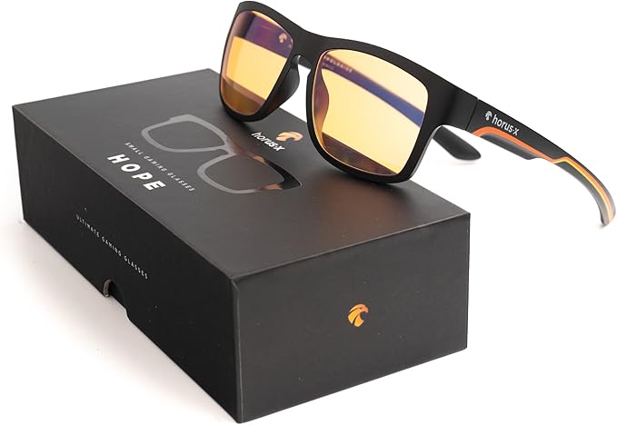 Horus X ® • Kids Blue Light Blocking Glasses | Gaming glasses | Screen Protection for boys and girls | Amber