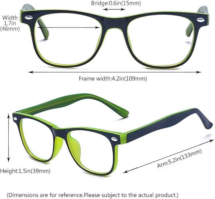 Outray Blue Light Glasses for Kids Computer Blue Light Blocking Glasses for Boys and Gilrs Age 3-12 Anti Eyestrain
