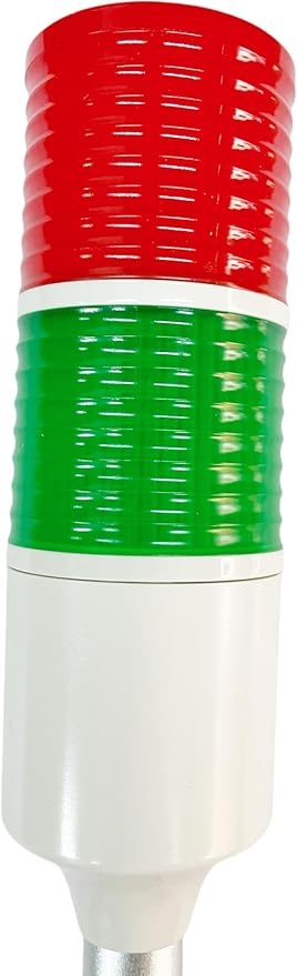 Multi-Layer Industrial Signal Lights 2 Colors Alarm Machine Indicator, Sound and Light Alarms, 24V DC (2-Layer)