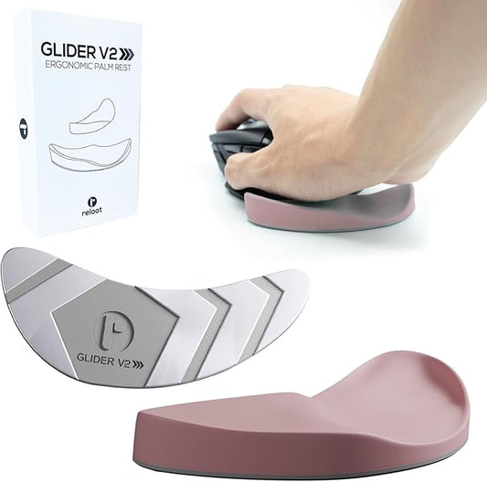 Glider V3 2025 - The Original Ergonomic Gliding Palm Rest, Sliding Wrist Pad That Moves with Your Mouse, Physician Designed for Carpal Tunnel Syndrome, Lightweight Wrist Rest (Gray)