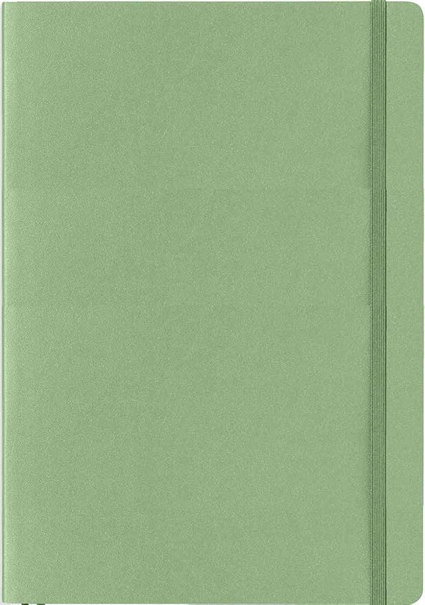 LEUCHTTURM1917 - Notebook Softcover Medium A5-123 Numbered Pages for Writing and Journaling (Ruled, Sage)