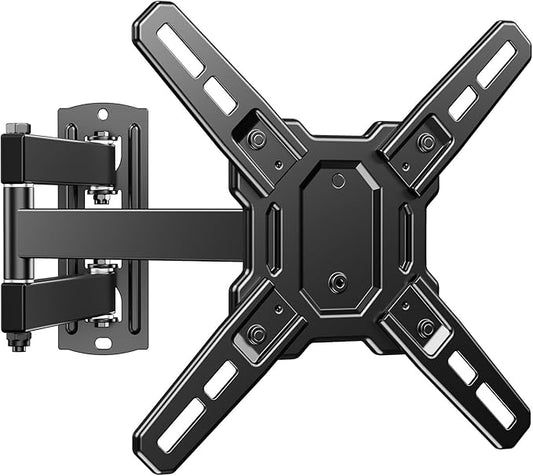 HUANUO Single Monitor Wall Mount for 17 to 34 Inch Computer Screens, Holds up to 44 lbs, Full Motion Wall Mount Monitor with Articulating Arms, Swivel, Rotation, Tilt, Max VESA 200x200, Black
