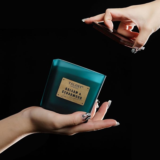 Scented Soy Candles, Deluxe Noble Aromatherapy Candles, Balsam & Cedarwood, Candles for Home Scented, 7.05oz