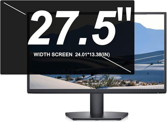 27.5" Privacy Screen Filter for Widescreen 16:9/10 Aspect Ratio Anti-Glare/Anti Blue Light/Anti Scratch Film, Glare Relieve Screen Filter Shield Blue Light Filter. Size is(610 * 340 mm).