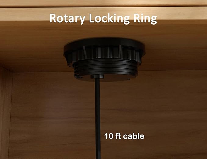 3 Inch Power Grommet,10ft Cord,20W USB C Fast Charging Station,3 USB Ports,Flush Mount.Round Recessed Power Center Desk Hole Grommet Outlet for Workspace,Couch,Black