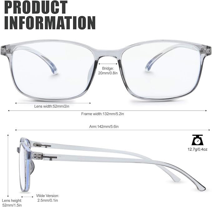 Kids Blue Light Blocking Glasses Silicone Flexible TR-90 Frame, Computer Gaming TV Phone Glasses for Boys Girls Age 3-14 (4-14 yr-Old, B0204 Crystal Grey)