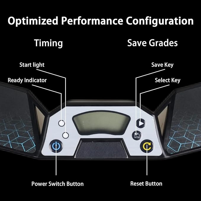 Timer with Mat for Professional Athletics, Touch Control Timer with Display, Timer for Cube Race Stack Competition a Great Gift for Boys and Girls