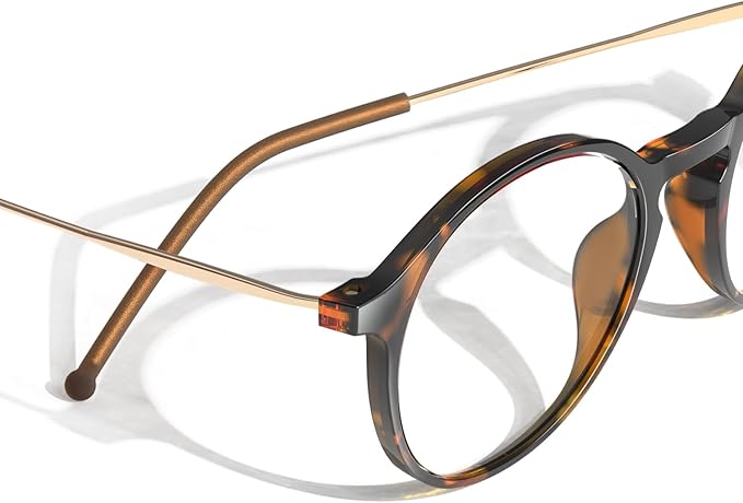 VISOONE Round Lightweight Blue Light Blocking Glasses Women Men Fashion Cute Thin Eyewear Niko