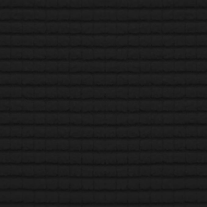 Easy-Going Stretch Individual Chair Couch Cushion Cover Sofa Cushion Furniture Protector Sofa slipcover Soft Flexibility with Elastic Bottom (3-Piece Sofa Cushion Cover, Black)