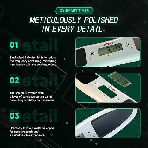 LiangCuber QiYi Cube Smart Timer,Smart Timer for 3x3 Speed Cube,Intelligent Timing with App