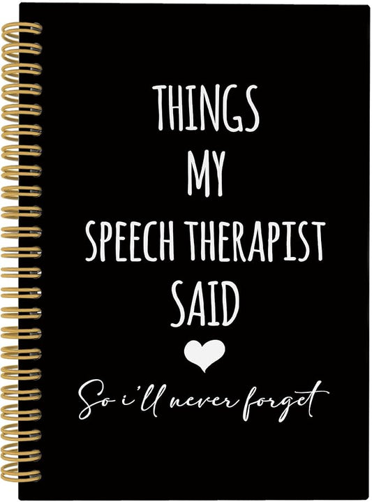 CUANFDDSF Speech Therapy Gifts Notebook, Mental Health Therapy Journal Notebooks for Women, SLP Speech Language Pathologist Gifts,Writing Pads， Mental Health Hardcover Spiral Notebook 5.5x8.3 Inch