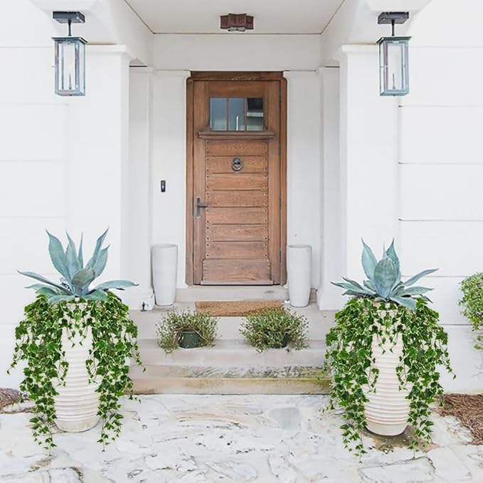 Hollyone Artificial Hanging Plants 36" Fake Ivy Vine Faux Ivy Leaves Hanging Plant Greenery for Wall House Room Patio Indoor Outdoor Home Shelf Office Wedding Decor