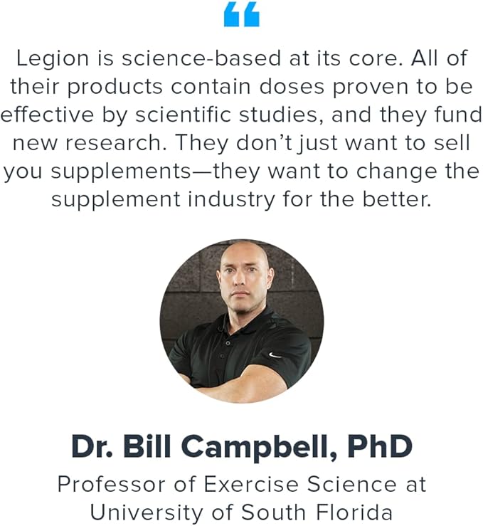 Legion Sucrosomial Magnesium Supplements - High Absorption Magnesium Supplement for Women & Men - Magnesium Mineral Supplements to Help Boost Athletic Performance & Overall Health - 120 Servings