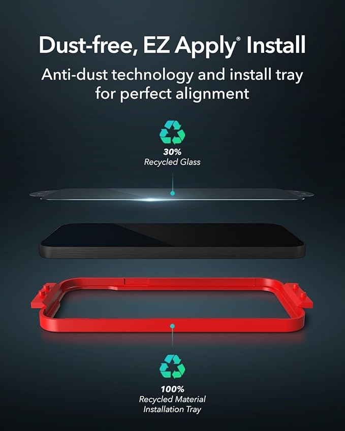 ZAGG XTR3 iPhone 15 Pro Screen Protector - Glass, Blue-Light Filtration, 10X Stronger, Edge-to-Edge Protection, Scratch & Smudge-Resistant Surface, InvisibleShield, Easy to Install