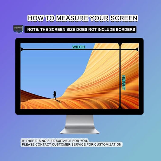 24 inch Hanging Monitor Computer Privacy Screen Filter, Anti Glare Blue Light Screen Protector Panel, Computer Screen Privacy Shield for Widescreen Monitor, 24 inch 16:10 Aspect Ratio