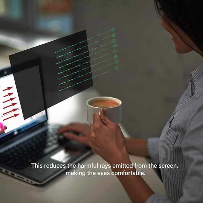 34 Inch Computer Privacy Screen Filter for 21:9 Ultra-Wide Aspect Ratio Widescreen Monitor - Anti Glare Blue Light Filter, Removable Computer Monitor Privacy Shield, Anti-Scratch Screen Protector