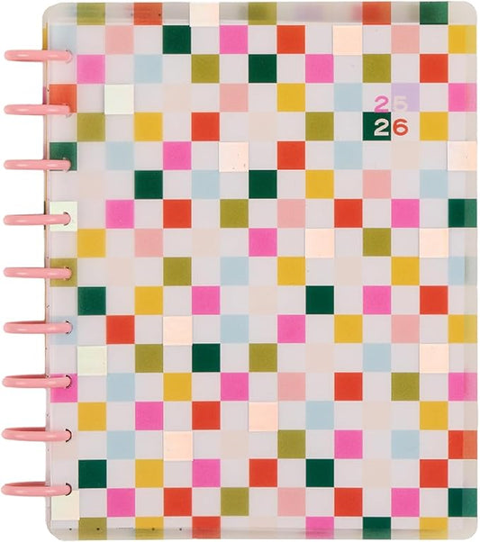 Happy Planner Disc-Bound 12-Month July 2025–June 2026 Planner with 3 Extra Months, Classic Size, Dashboard Layout, Just Be You, 7" x 9.25”