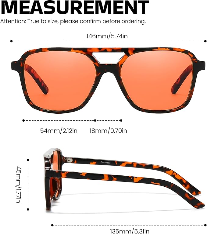 SODQW Gaming Blue Light Blocking Glasses for Men Women Reduce Eyestrain Orange Aviator Eyeglasses for Computer TV