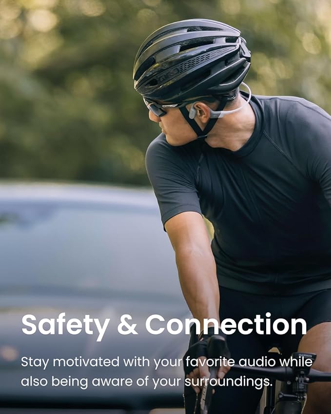 SHOKZ OpenRun (AfterShokz Aeropex) - Open-Ear Bluetooth Bone Conduction Sport Headphones - Sweat Resistant Wireless Earphones for Workouts and Running - Built-in Mic, with Headband