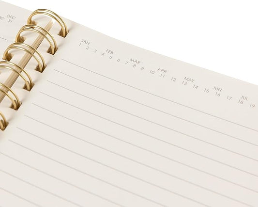 Graphique Apollo Vegan Leather Journal, Spiral Notebook for Writing, 192 Lined Pages, 8” x 10”