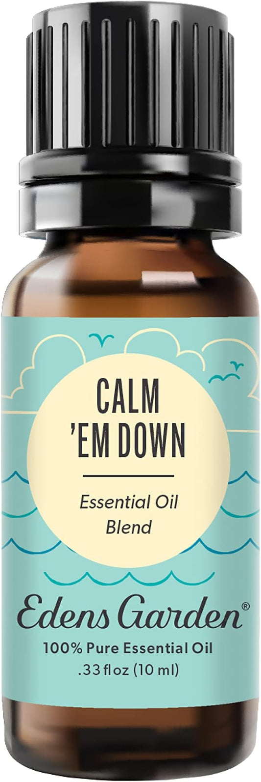 Edens Garden Calm 'Em Down OK for Kids Essential Oil Synergy Blend, 100% Pure Therapeutic Grade (Undiluted Natural/Homeopathic Aromatherapy Scented Essential Oil Blends) 10 ml