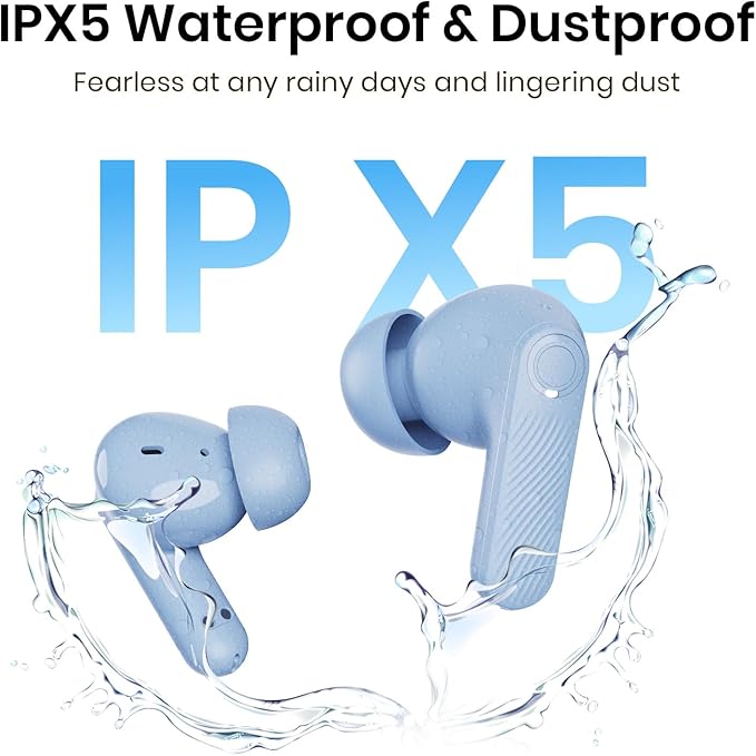 Wireless Earbuds 2025 Bluetooth Headphones 100H Playtime Ear Buds in-Ear Bluetooth Earbuds 5.4 Headphones Deep Bass Stereo Active Noise Cancelling IP5 Waterproof Earphones for Android iOS