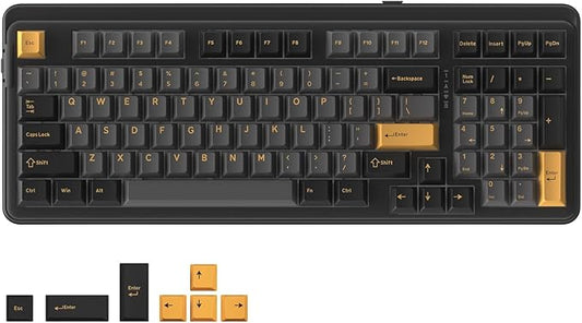 DAREU EK98pro Wireless Mechanical Keyboard,96% Creamy Gaming Keyboard with Number Pad,Tri-Mode BT/2.4GHz/USB-C,Pre-lubed Linear Switches,Gasket Structure,Hot Swappable Custom,Backlit for Win/Mac