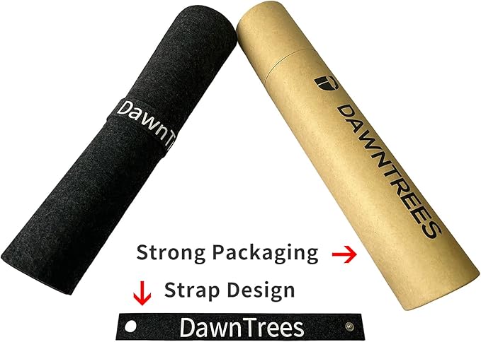 DAWNTREES Non-Slip Felt Desk Mat,35.5 x 15.7 Inches Large Desk Pad Protector,Office Computer Desk Mat for Full Keyboard and Mouse Pad