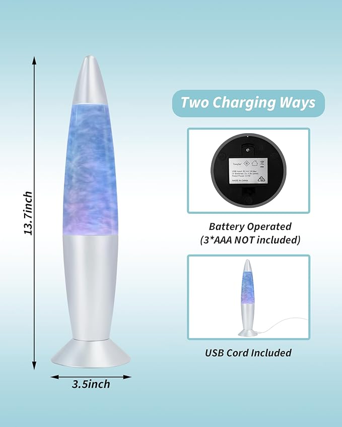 Glitter Lamp with 25W Bulb Glitter Motion Lamp for Adults and Kids Night Light Relaxing Soothing and Fun Perfect Gifts for Holiday and Party Christmas Thanksgiving Day Decoration