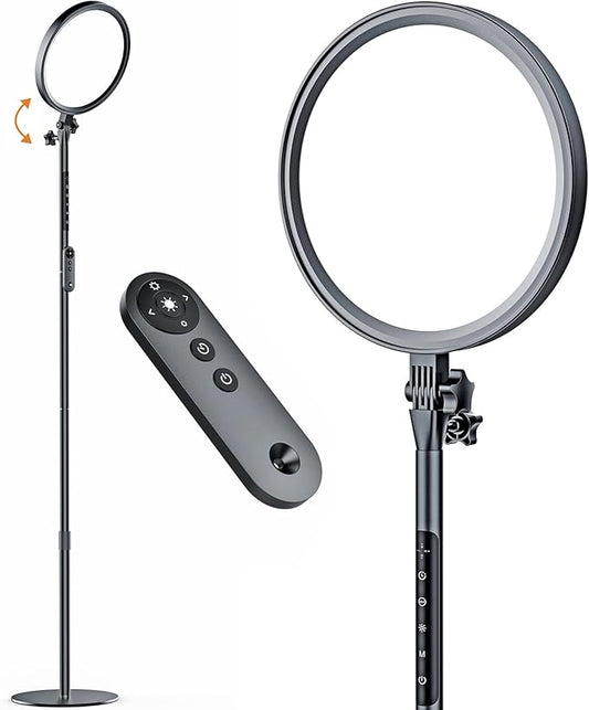 Light Therapy Lamp, 13,000 Lux Sunlight Lamp with Touch&Remote Control, Floor Lamp with 4 Color Temperatures &5 Brightness Levels,Full Spectrum Light with 4 Timers for Reading/Office/Home