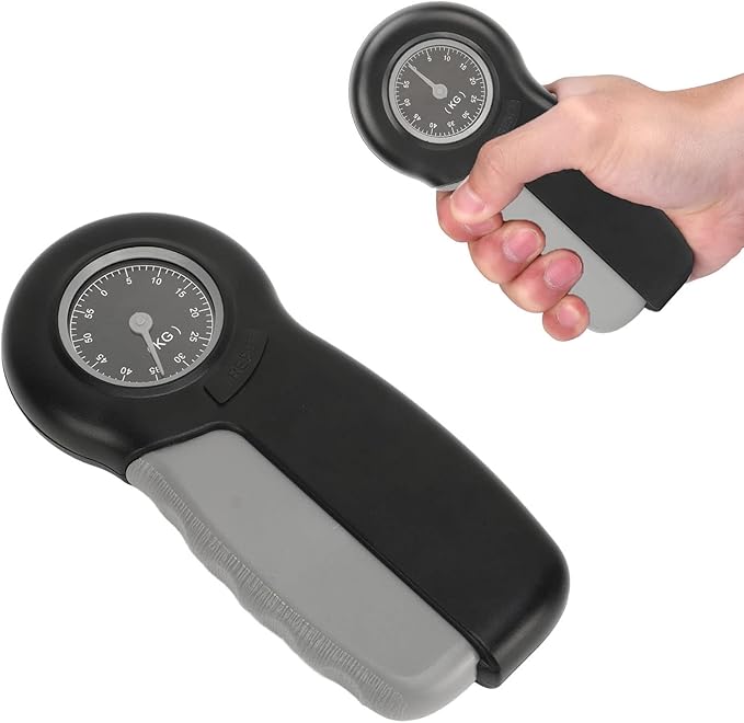 Hand Strengthener Grip Tester, Lightweight Portable ABS Hand Dynamometer for Measuring Grip Strength for Finger Trainer Wrist Strengthening Device Home Exercise